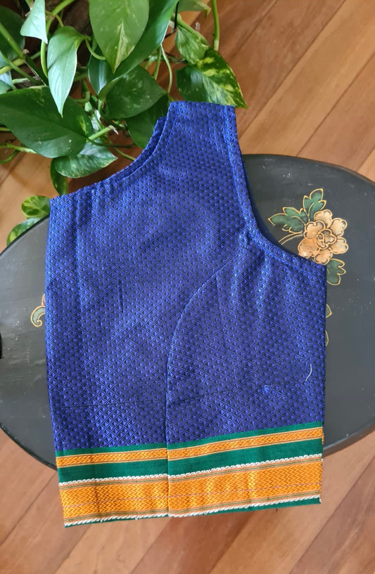 Designer Khun Blouse - Blue