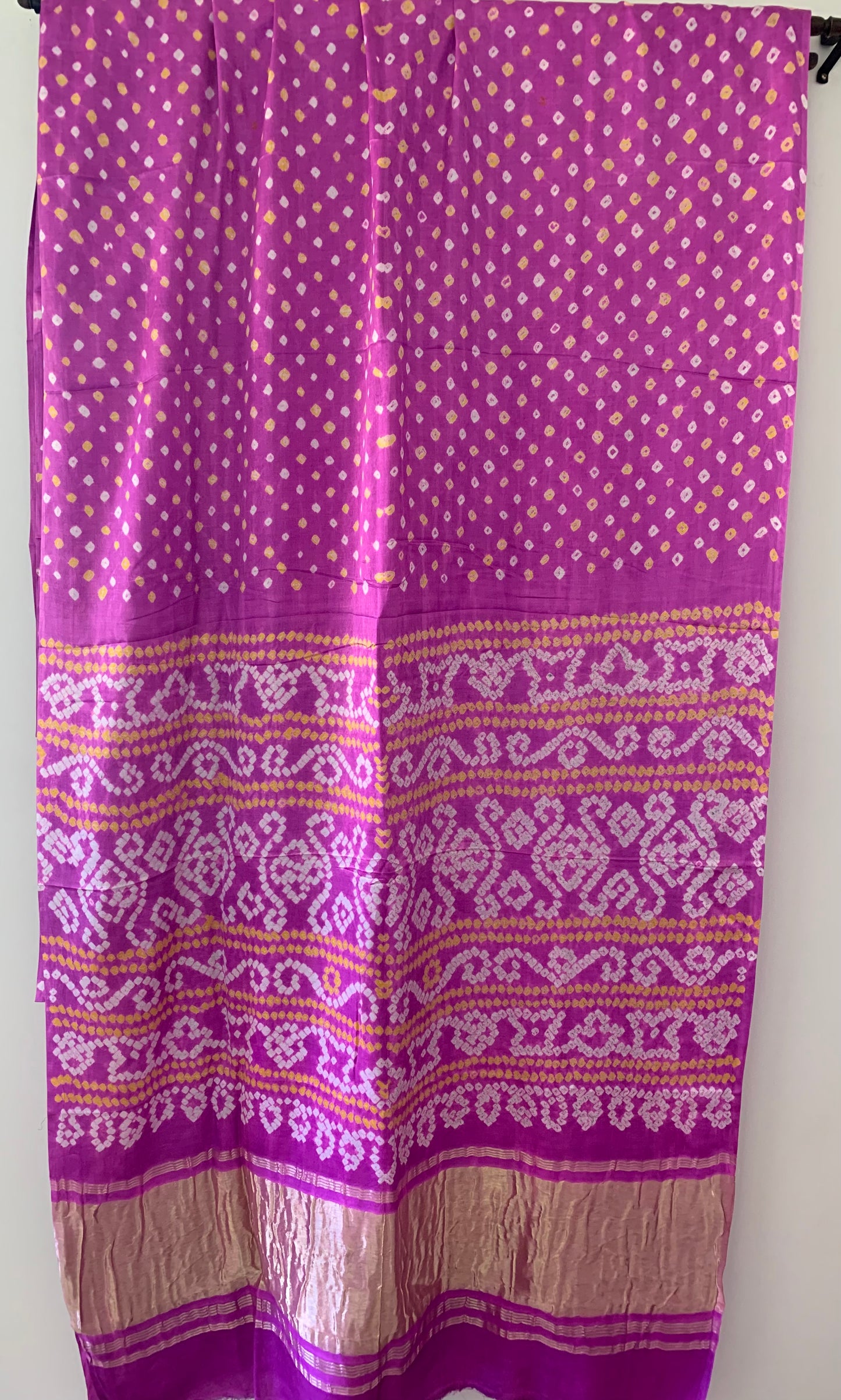 HANDWOVEN Lavender Gajji silk