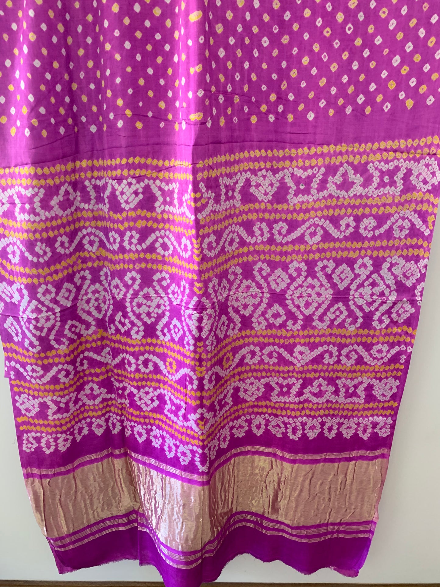 HANDWOVEN Lavender Gajji silk