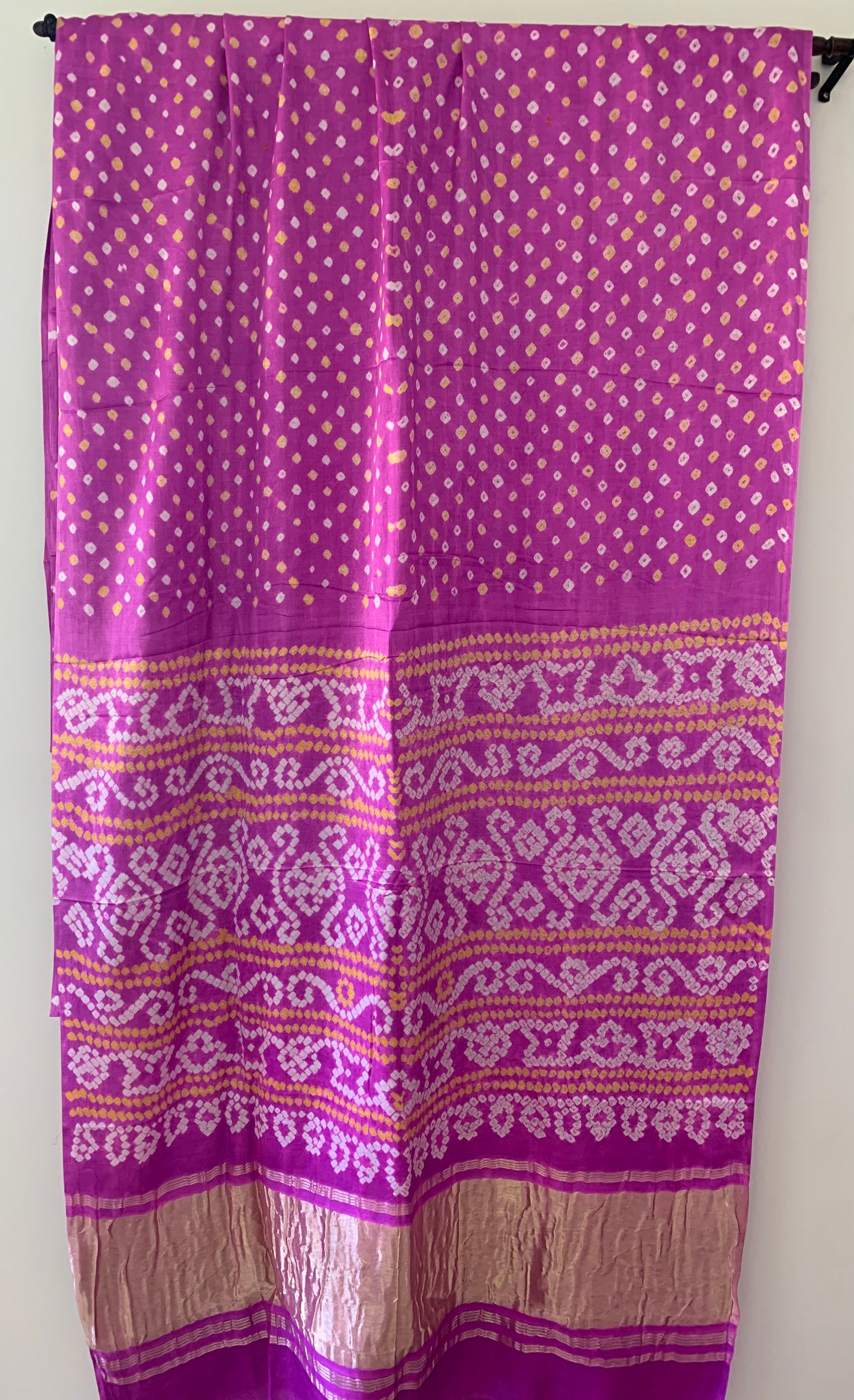 HANDWOVEN Lavender Gajji silk