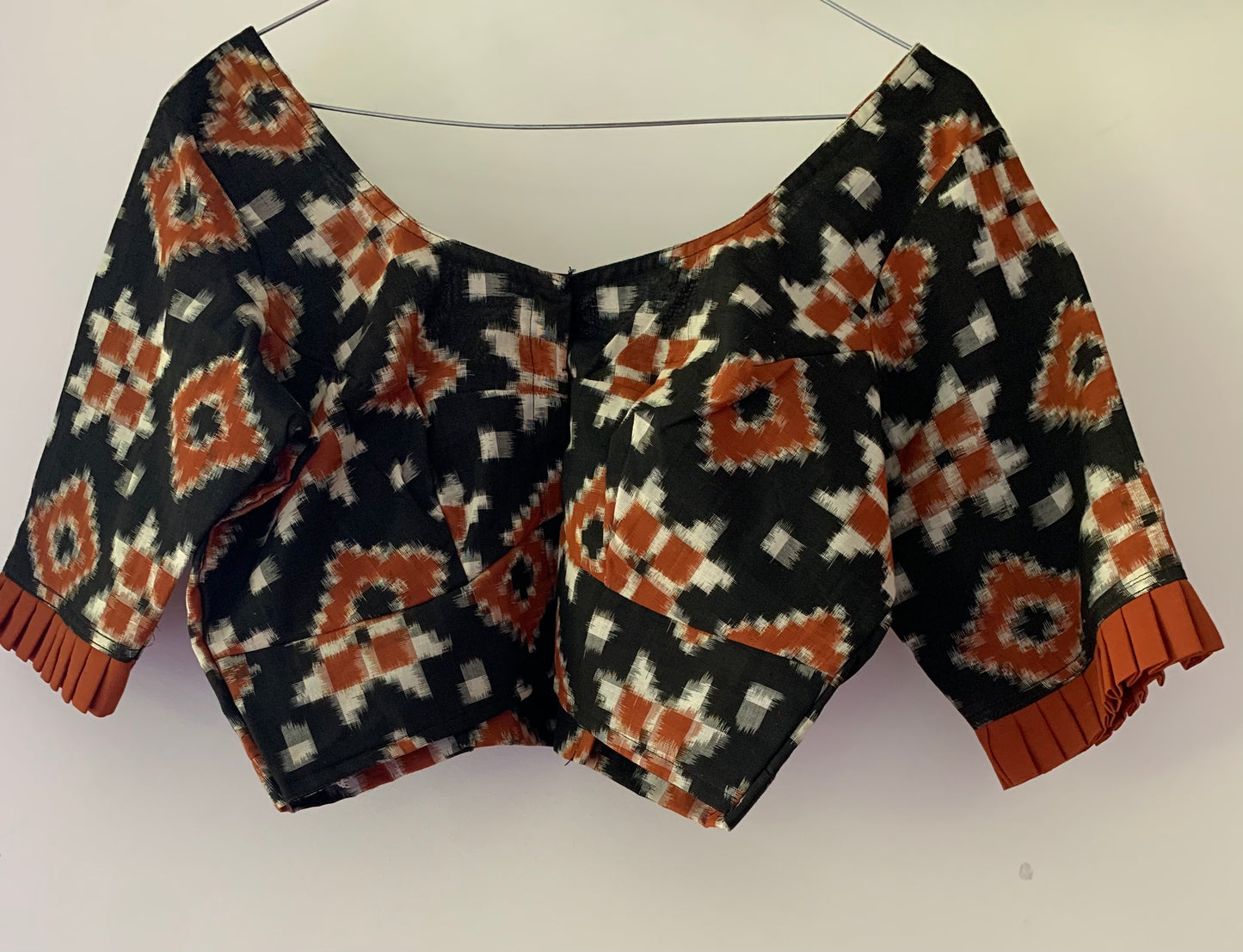 Ikat Telia Rumal Blouse - Coffee Brown