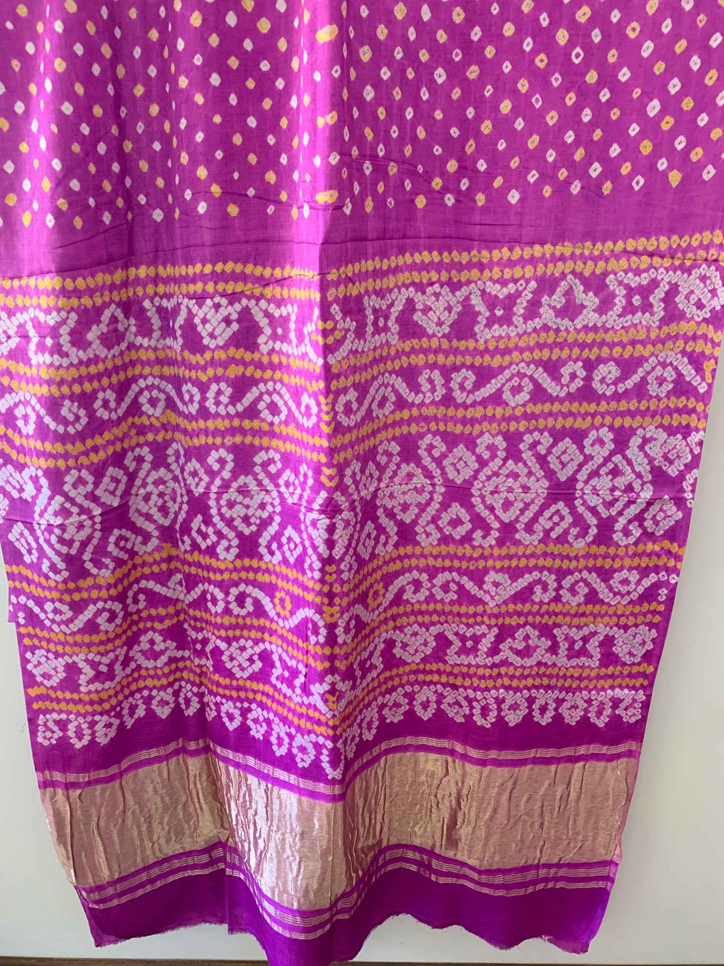 HANDWOVEN Lavender Gajji silk