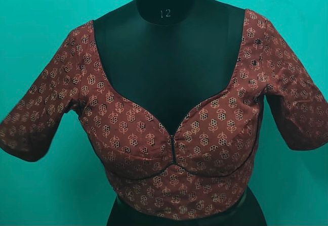Blouse – Ajrak – Brick Red