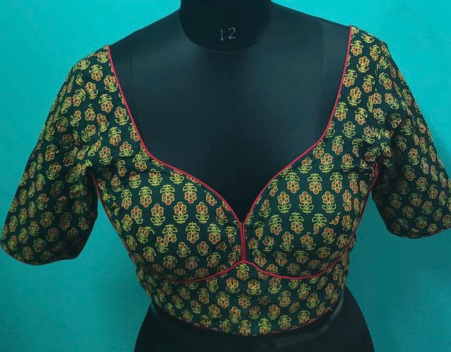 Blouse – Ajrak – Green