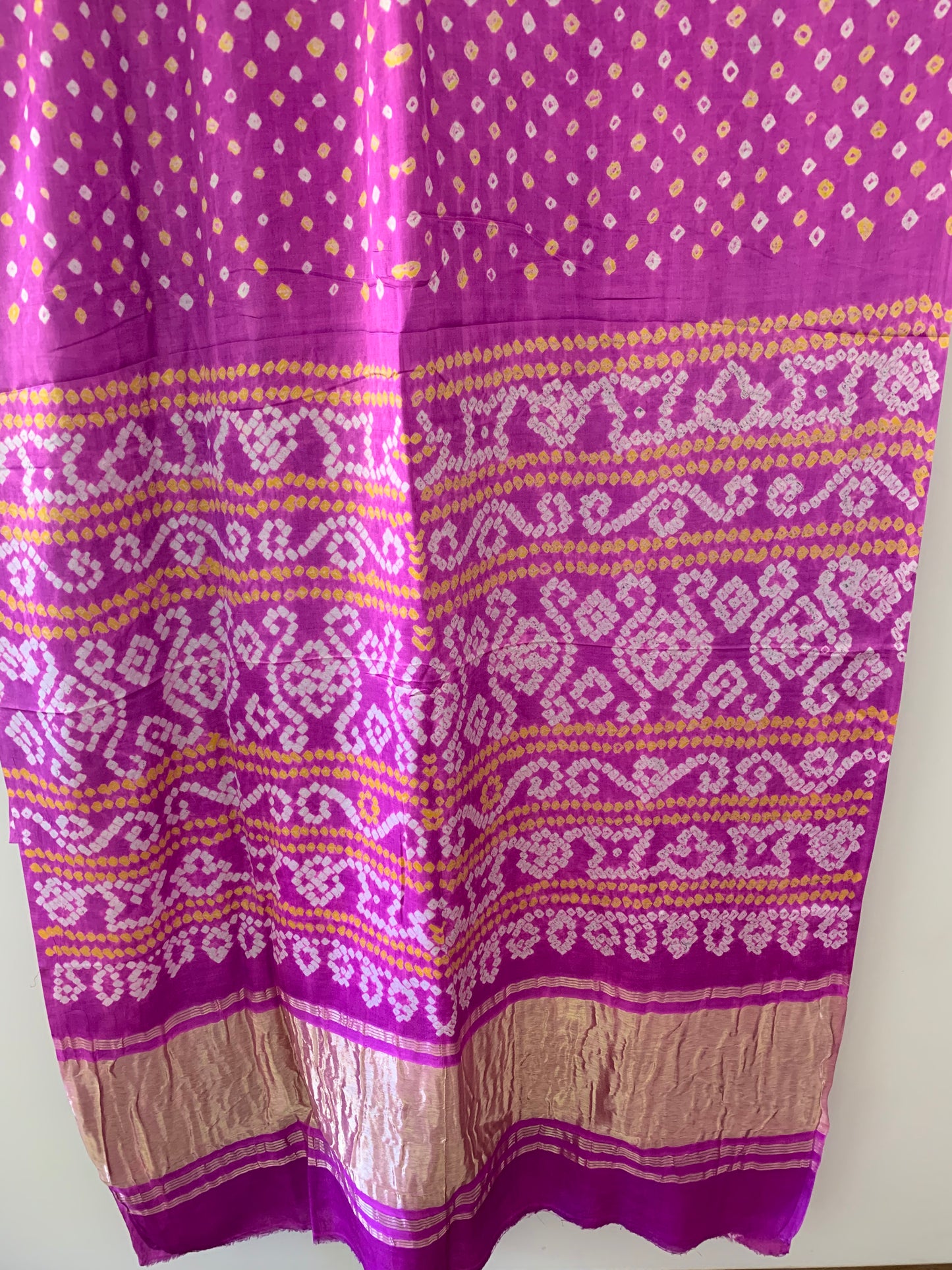 HANDWOVEN Lavender Gajji silk