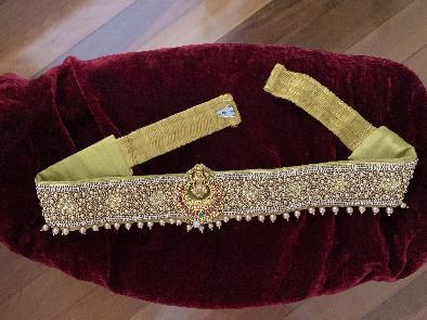 Hip Belt – Gold with Lakshmi