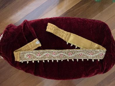 Hip Belt – Gold with Zig Zag design