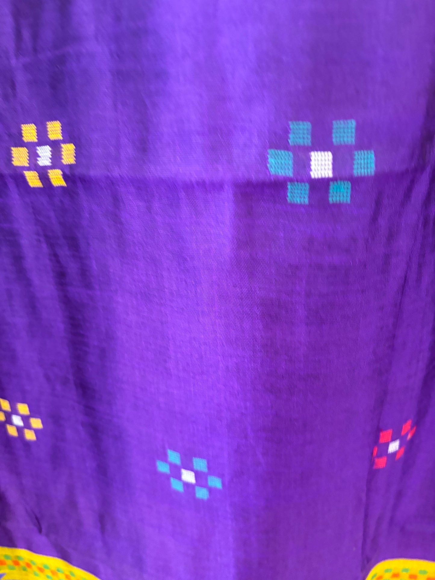 Purple Pure RAW Silk with Dolabedi pallu