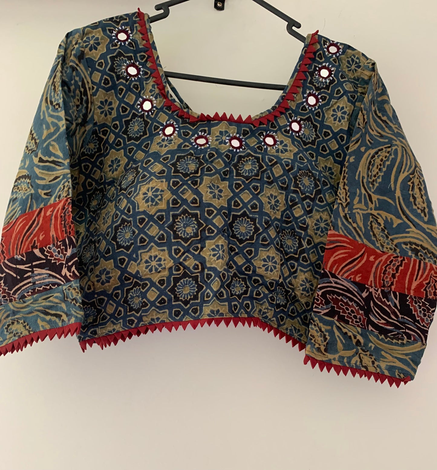 Ajrak Blouse - Blue