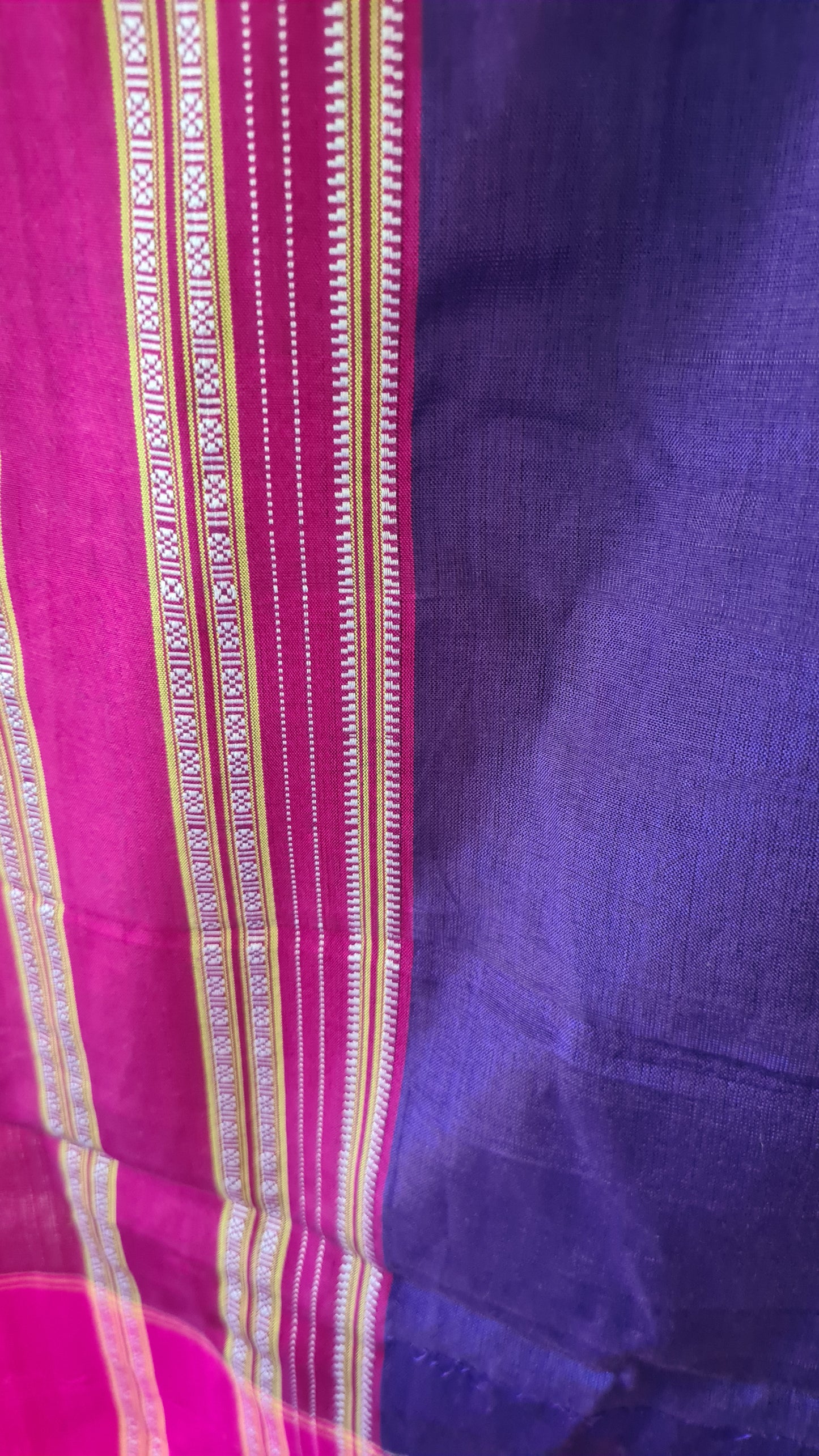 HANDWOVEN Ilkal Saree in Purple