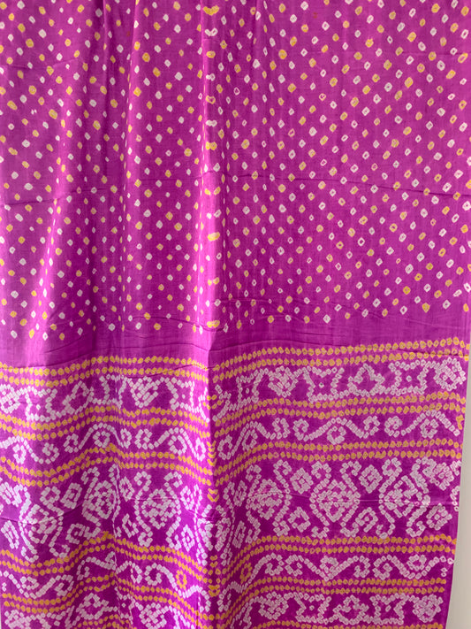 HANDWOVEN Lavender Gajji silk