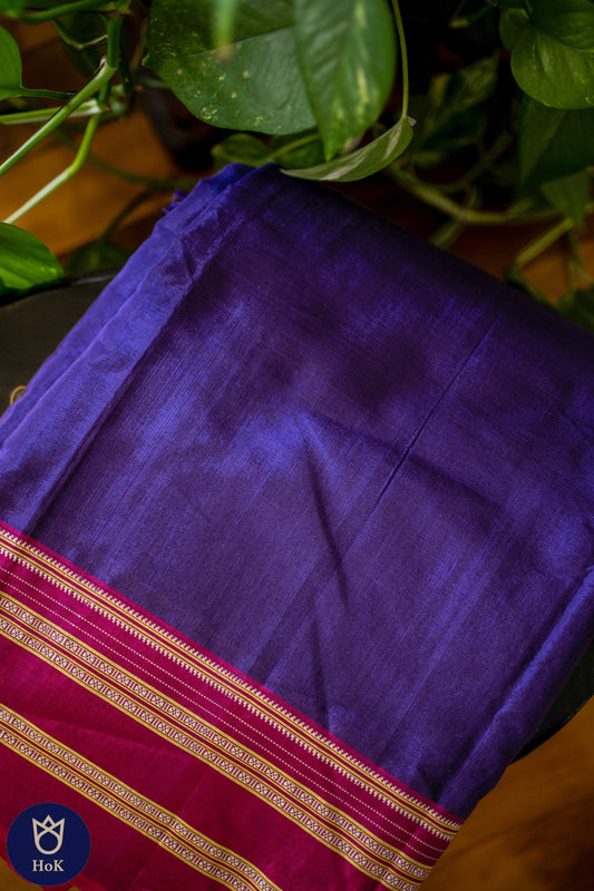 HANDWOVEN Ilkal Saree in Purple