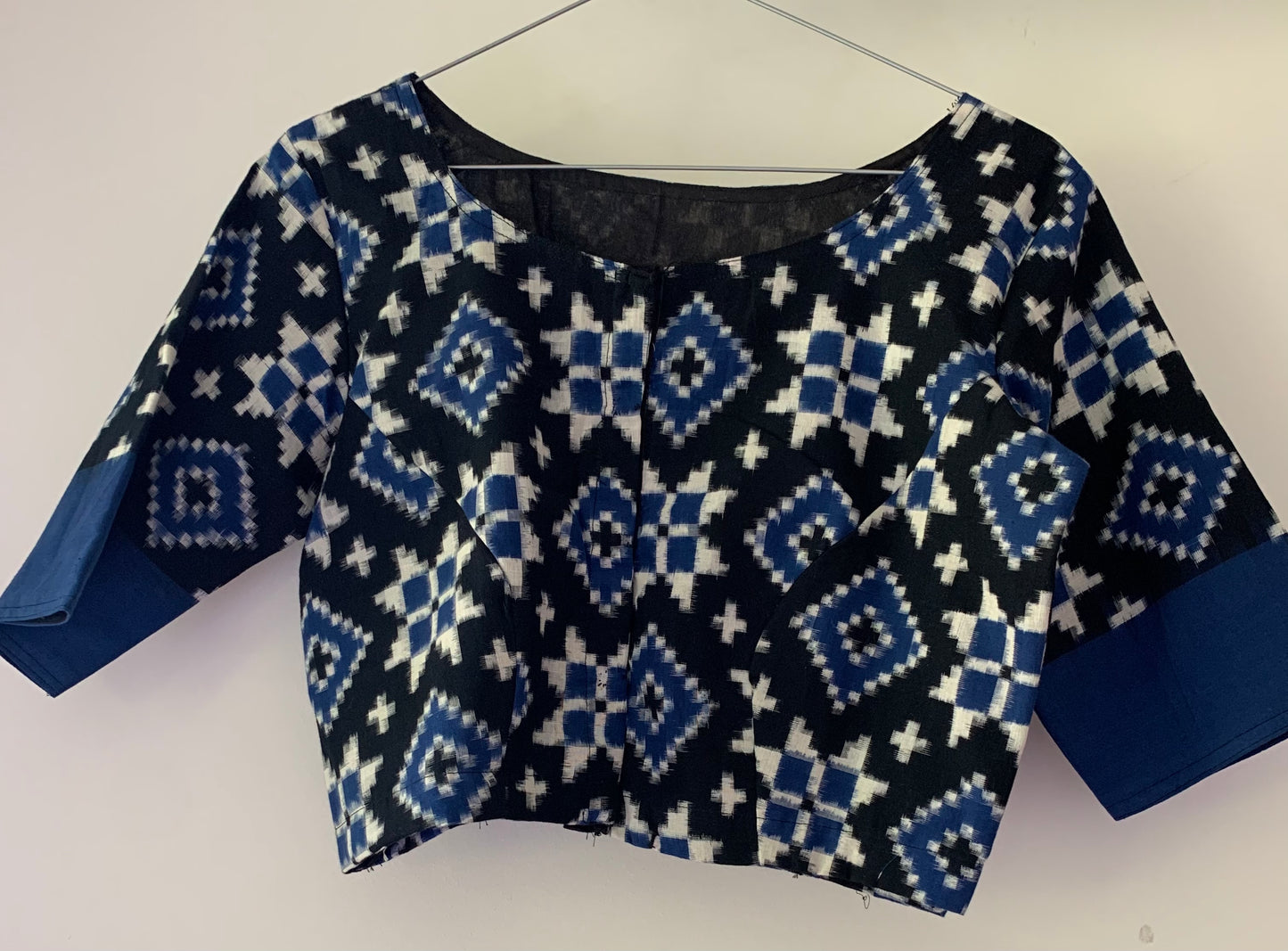 Ikat Telia Rumal Blouse - Black/Blue