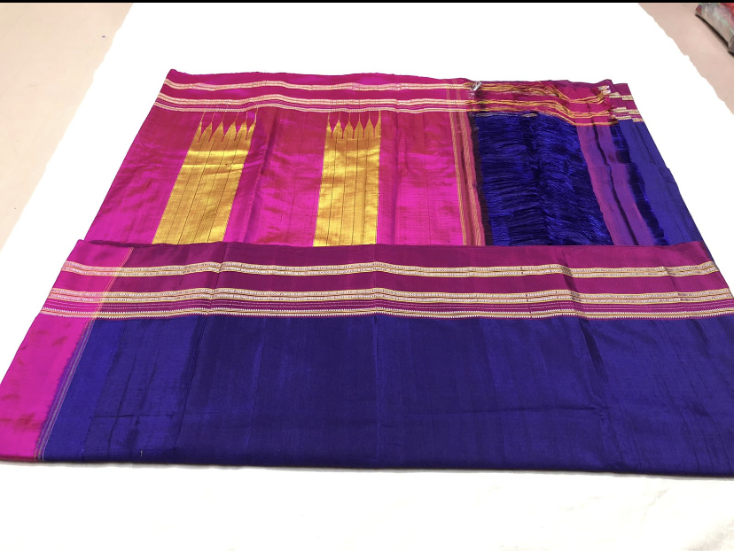 Traditional Khun With Ilkal Pallu Cotton Silk Ilkal Handloom Multicolour  With Red Border Saree in Pithoragarh at best price by Very Much Indian -  Justdial